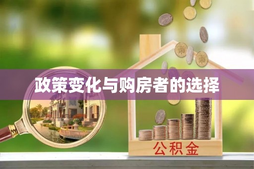 雅江政策变化与购房者的选择